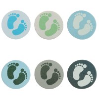 Scheibenperlen Babyfüße